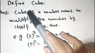 Define Cube With Examples