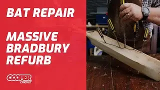 Refurbishing A Massive Damaged Bradbury Bat | Cooper Cricket