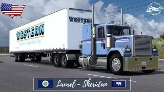 ATS 1.47|Laurel 🄼🅃 - Sheridan 🅆🅈| GMC General by Selonik| Van Stoughton Z-Plate Dryvan| Cummins M11