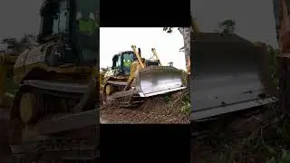 John Deere 650K Bulldozer CRUSHES Huge Tree  Extreme Power in Action  #shorts #bulldozer #johndeere