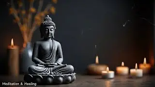 Candle Meditation with Buddha  Deep Healing Energy & Agarwood Incense for Inner Peace