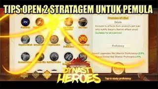 Tips Buka 2 Stratagem Untuk Pemula | Dynasty Heroes - Legend of Samkok | Mimin Spy