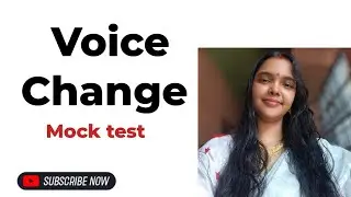 Voice Change Mock Test | 15 Marks | English Grammar