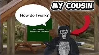 Teaching my 7 yr old cousin how to play! (Gorilla tag)