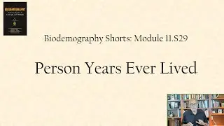 Person years ever lived