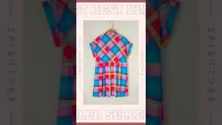 Light Blue Multicolor Plaid Short Sleeve Babydoll Mini Dress