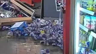 Drunken football player Jonathan Legear crashed into gas station