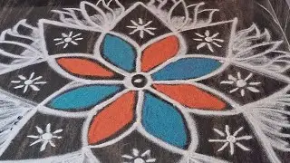 choose peace,love urself, Keep smiling..3*2dots pongal sankranti kolam ..hema's rangoli 