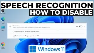 How to Turn Off (Disable) Speech Recognition in Windows 11