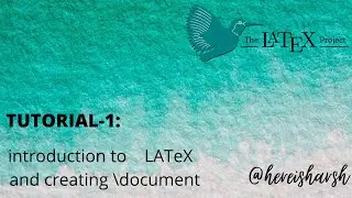 LATeX TUTORIAL 01 CREATING DOCUMENT AND STARTING WITH TEX MAKER