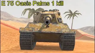 E 75 Oasis Palms 1 kill ╬ WoT Blitz Replays.