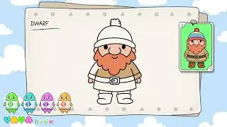 How to Draw a Dwarf | Easy Drawing for Kids