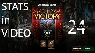 24 Consecutive Wins - Arena Champions [Epic Seven]. Iseria Tamarine combo is good for this meta