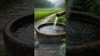 Peaceful Rain on a Rural Road#instrumentals #nature #relaxing #lake