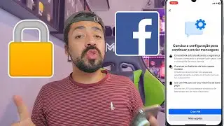 FACEBOOK MESSENGER AGORA TEM PIN : conclua a configura&ccedil;&atilde;o para continuar a enviar mensagens