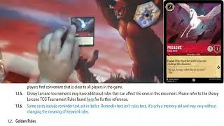 The Lorcana Comprehensive Rules: Section 1