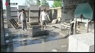 Lightweight concrete block cutting machine - small manual block cutting machine