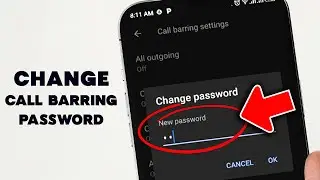 How to Change Calls Barring Password in Android
