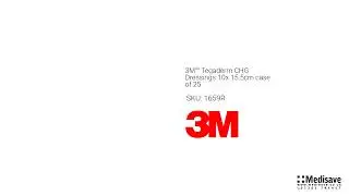 3M&trade; Tegaderm CHG Dressings 10x 15 5cm case of 25 1659R