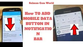How To Add Mobile Data In Notification Bar /Part 6/How Make Samsung Fix Rom #SaveYourInternet