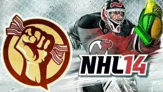 FLYING NET AND BROKEN GLASS (NHL 14 Clips)