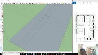 Part #01 Tiny House Design Line Marking and Floor Layout In  SketchUp Tool For Beginner