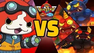 Yo-kai Watch Blasters - SOLO Jibanyan VS Gargaros, Ogralus, & Orcanos!