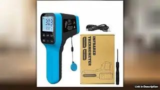 HOLDPEAK Pyrometer 582912 High Temp IR Thermometer Gun DS301 Dual Laser Industrial wTouch Buttons R