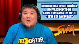 Shira recebe a notícia do falecimento de Akira Toriyama em live #dragonball #akiratoriyama