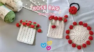 Flower Bouquet Bag | Creative Crochet Ideas Step by Step 🌹🧶