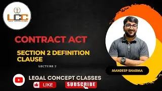 CONTRACT ACT | SECTION 2 | DEFINITION CLAUSE | IMPORTENT TOPIC | UGC NET LAW |