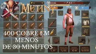 COMO FARMAR 400 COBRE EM MENOS DE 30 MINUTOS - MUTINY PIRATE SURVIVAL GAMEPLAY #19