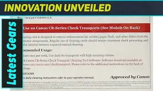 Лучшие чистящие карты для чековых сканеров Canon серии CR