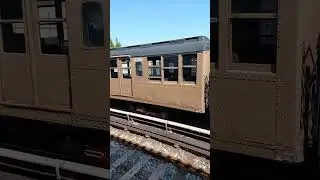 MTA New York City Subway: BMT Standards Vintage Train at Neck Road Station