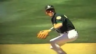 Scott Brosius Great Play Third Base Oakland A's