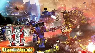 DoW2 - Retribution | Pre - Heresy Ultramarines vs Bad Moonz  ! | Astartes Mod v3.35