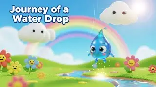 Journey of a Water Drop | Beautiful Kids Poem Story | Water Cycle for Children