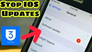 How To Stop Software Update On IOS Devices with 3uTools