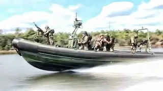 Royal Dutch Marines &bull; Fast Boat Raid Training