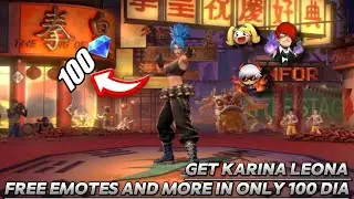 GET KOF SKIN IN ONLY 100 DIAMONDS | MLBB KARINA LEONA KOF SKIN AND EMOTES FOR FRER| MLBBXKOF2026