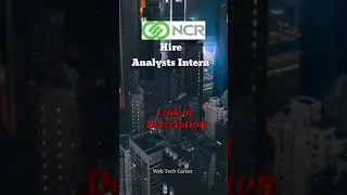 NCR Internship for Analyst | Batch 2022 |#shorts #internship #ncr #jobsupdates