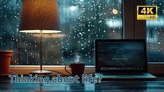 Thinking About Life at 2 AM | Ambient Lo-Fi Night Rain | 6 Hours