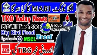 PSX | Mari Petroleum Next Move | TRG Today News | PSO Will Touch 500 | NRL Upper Cap | Big Bird Food