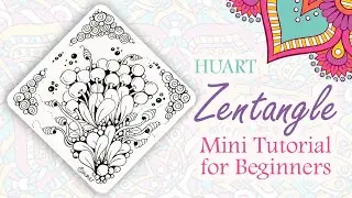 Advanced wonderful zen || Zentangle mini tutorial for beginners