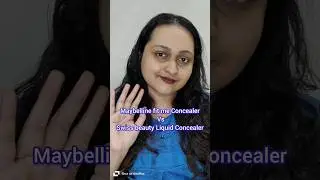 Lets Compare Maybelline Fit Me Concealer VS Swiss Beauty Liquid Concealer        #makeup #duskyskin