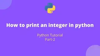 How to print an integer in python #shorts #python