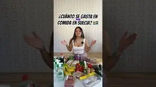 Esto cuesta el supermercado en Suecia 🇸🇪 &iquest;caro o barato? #suecia #comida #emigraralextranjero