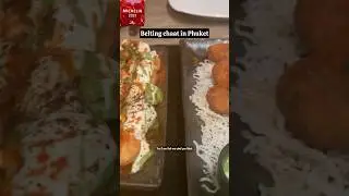 Indian Chaat at a Michelin Star Restaurant in Phuket 🇮🇳⭐ | His Reaction 😱 #ytshorts