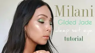 Deep set eyes: Milani Gilded Jade eyeshadow palette tutorial