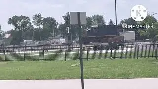 CSX 7011 heading across Fostoria OH with a Nice K5LA